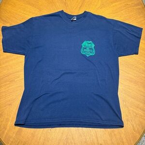 Fighting Irish Police T-Shirt Shamrock Badge Graphic Tee